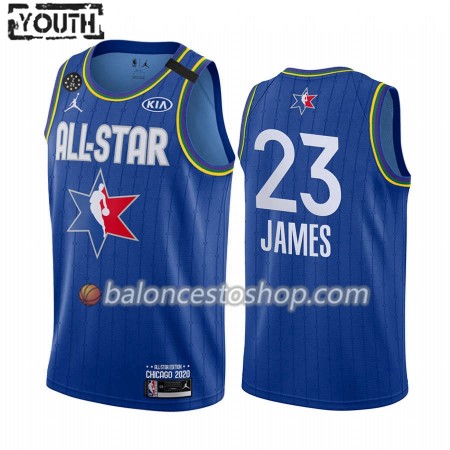 Camiseta Niños NBA Los Angeles Lakers LeBron James 23 2020 All-Star Jordan Brand Azul Swingman